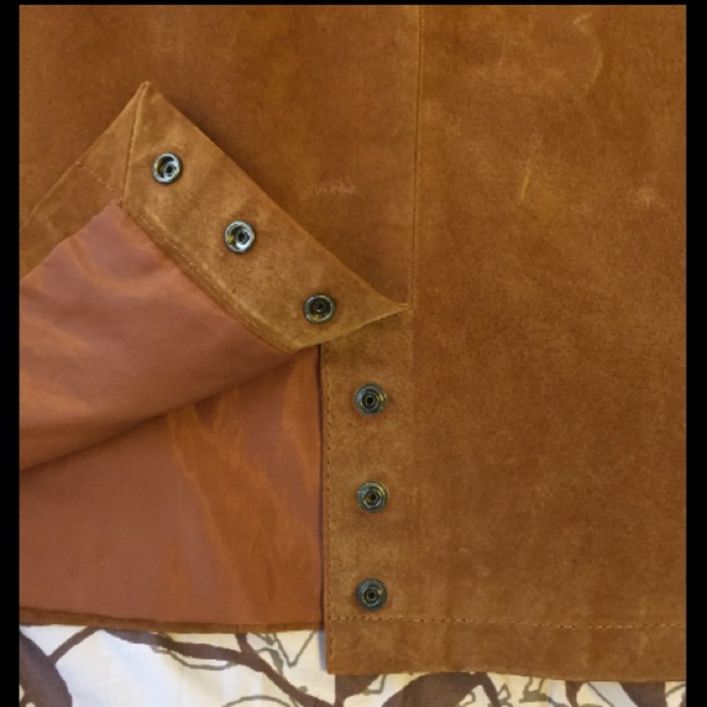Water Collection Vintage Suede Skirt sz 6 - Picture 3 of 4